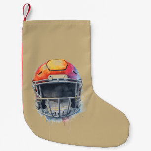 Petite Chaussette De Noël Casque de football motivationnel inspirant