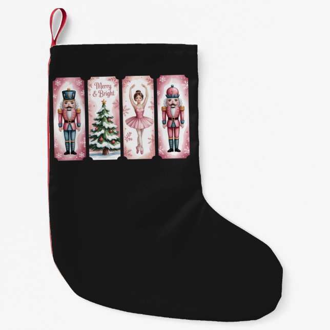 Petite Chaussette De Noël Casse-noisette Noël Fête Cadeau de fête  (Devant)