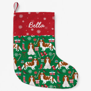 Petite Chaussette De Noël Cavalier Charles Spaniel Blenheim