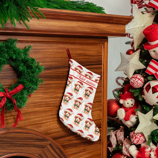 Petite Chaussette De Noël Cavoodle Chien race Étoiles de Noël (Créateur téléchargé)