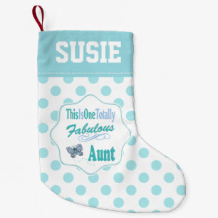 Petite Chaussette De Noël C'Est Une Tante Bleue Butterfly Totalement Fabuleu