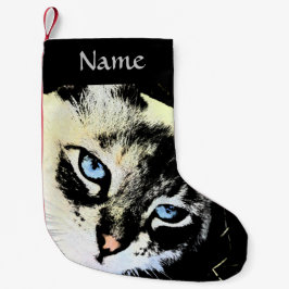 Petite Chaussette De Noël Chat d'encre
