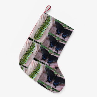 Petite Chaussette De Noël Chat noir Swallowtail/papillon-noël stockage