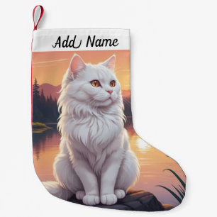 Petite Chaussette De Noël Chat Persan