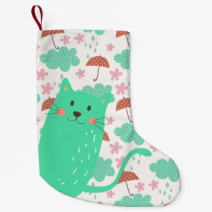 Petite Chaussette De Noël Chats en pluie