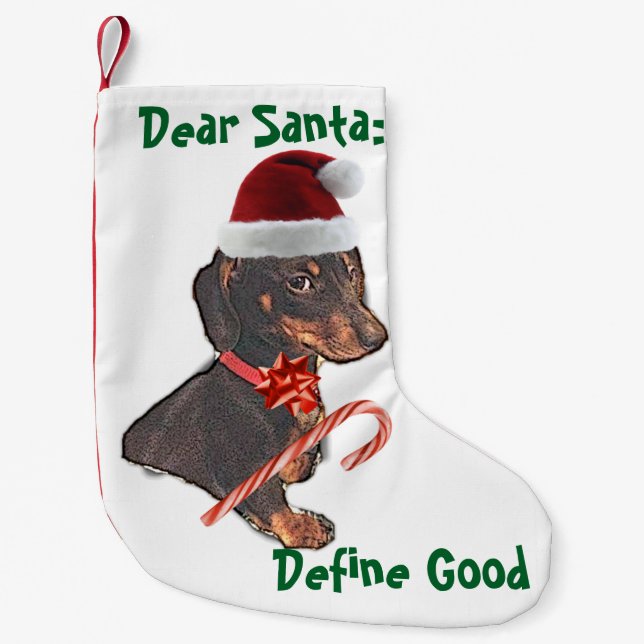 Petite Chaussette De Noël Cher Père Noël : (Devant)