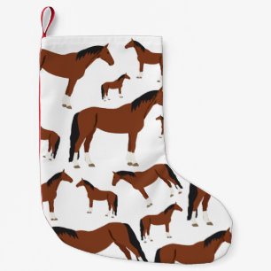 Petite Chaussette De Noël Cheval Design