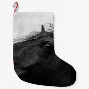 PETITE CHAUSSETTE DE NOËL CHEVAL NOIR