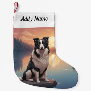Petite Chaussette De Noël Chien Border Collie