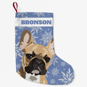 Petite Chaussette De Noël Chien de compagnie personnalisé Cadeau de Bulldo