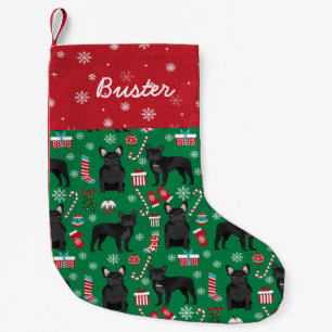 Petite Chaussette De Noël Chien de race noire