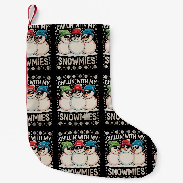Petite Chaussette De Noël Chillat avec mes neiges Noël Vilain Noël Noël (Devant)
