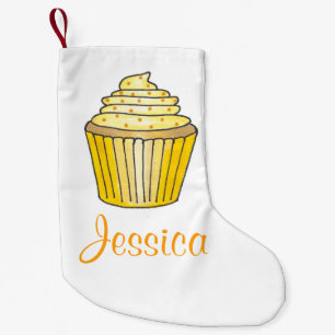 Petite Chaussette De Noël Citron jaune Cupcake Frosting Sprinkery
