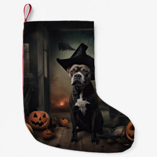 Petite Chaussette De Noël Citrouilles de Terrieur Staffordshire Halloween Ef