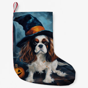 Petite Chaussette De Noël Citrouilles Halloween Épouvantables Cavalier King