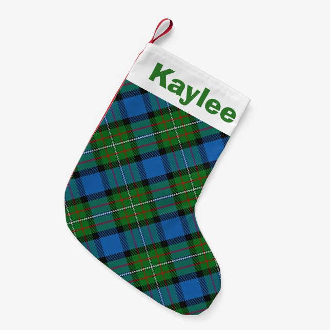 Petite Chaussette De Noël Clan Fergusson Tartan (Devant (Accrochage))