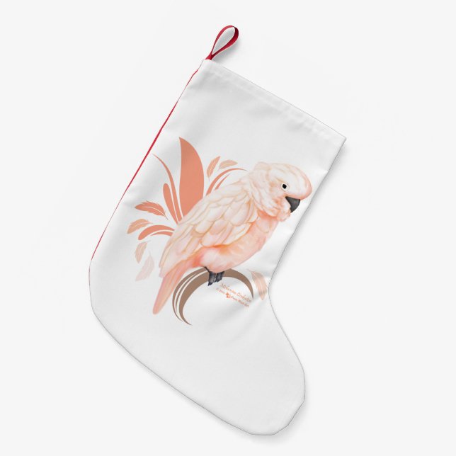 Petite Chaussette De Noël Cockatoo Moluccan (Devant (Accrochage))