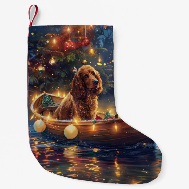 Petite Chaussette De Noël Cocker Spaniel Noël Festive Voyage (Devant)