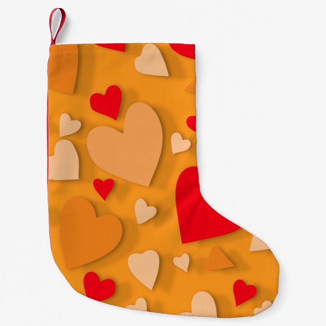 Petite Chaussette De Noël Coeur de papier décoratif 7 (Devant)
