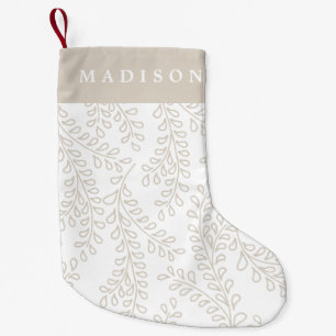 Petite Chaussette De Noël Collection Branches de neige