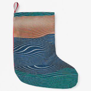 Petite Chaussette De Noël Collines naturelles : motif sans soudure.