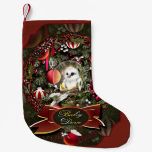 Petite Chaussette De Noël Colombe bébé
