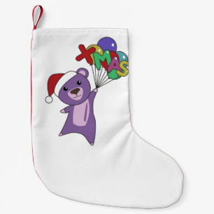 Petite Chaussette De Noël Colorful Bears Merry Christmas Winter Animals Bear