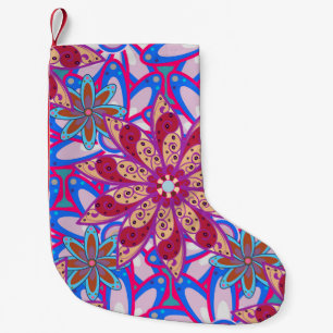 Petite Chaussette De Noël Colour Spring Theme seamless pattern Background. C