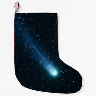 Petite Chaussette De Noël Comète dans le ciel nocturne