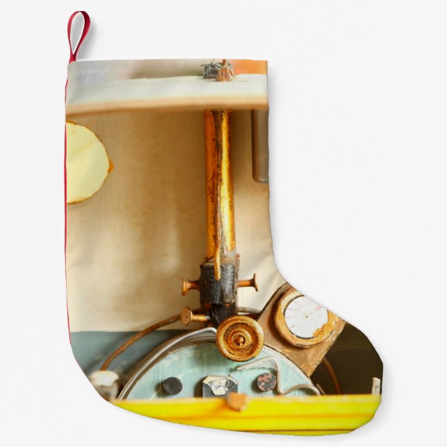 Petite Chaussette De Noël Conception de construction de l'égratignure intéri (Devant)