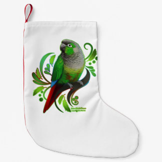 Petite Chaussette De Noël Conure à joues vertes