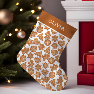 Petite Chaussette De Noël Cookies en pain d'épices personnalisés mignons