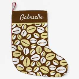 Petite Chaussette De Noël Coques de cowrie des Caraïbes d'Afrique ethnique
