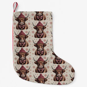 Petite Chaussette De Noël Coquette de Noël Vache des Highlands Occidental Fe