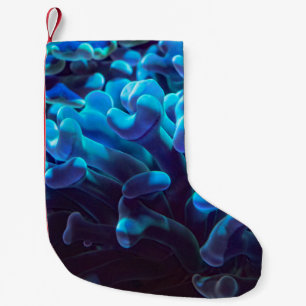 Petite Chaussette De Noël Corail bleu