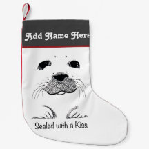 Coupe de phoque à harpe scellée avec un baiser