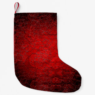 Petite Chaussette De Noël Coupe noire de la texture rouge