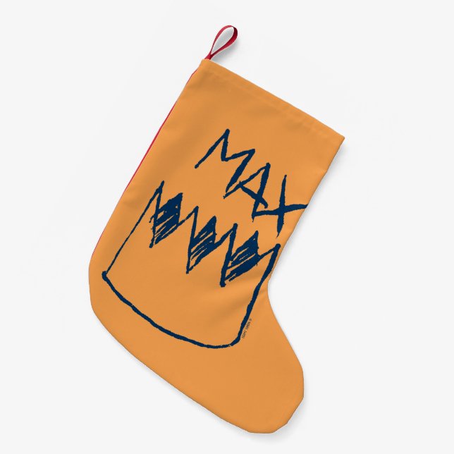 Petite Chaussette De Noël Croquis max. et couronne (Devant (Accrochage))