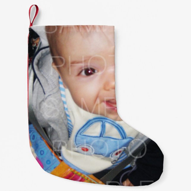 Petite Chaussette De Noël Customisez-le avec votre photo Christmas Stocking (Devant)