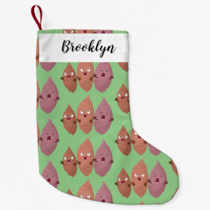 Petite Chaussette De Noël Cute chantant des patates douces caricaturales lég