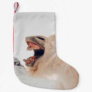 PETITE CHAUSSETTE DE NOËL CUTE LAMA ALPACA RIRE