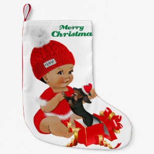 Petite Chaussette De Noël Dachshund Baby Christmas Stocking