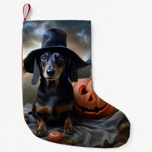 Petite Chaussette De Noël Dachshund Halloween Épouvantable