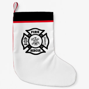 Petite Chaussette De Noël Délivrance du feu de sapeur-pompier