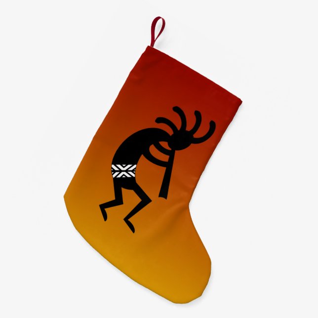 Petite Chaussette De Noël Desert Sunset Kokopelli Noël Sud-Ouest (Devant (Accrochage))