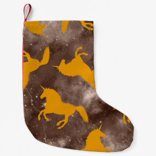 Petite Chaussette De Noël Dessin main Abstrait Chevaux Unicorn Patt sans joi