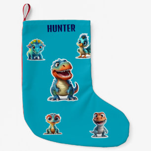 PETITE CHAUSSETTE DE NOËL DINOSAUR ENFANTS PERSONNALISÉS