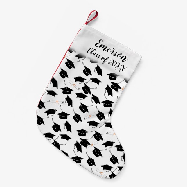 Petite Chaussette De Noël Diplôme de Casquette et de Diplôme (Devant (Accrochage))