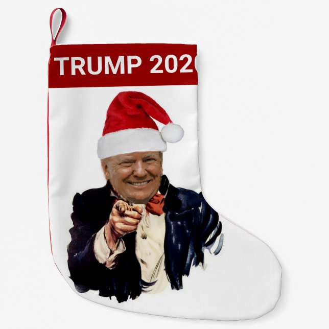 Petite Chaussette De Noël Donald Trump 2020 Noël (Devant)