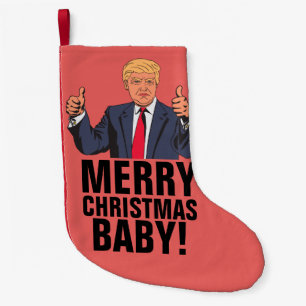 PETITE CHAUSSETTE DE NOËL DONALD TRUMP STOCKAGE DE NOËL